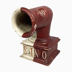 Instrument de Vote Secret en Bois Blanc et Rouge, Italie, 1800s