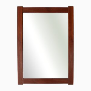 Specchio da parete Mid-Century in teak, Danimarca, anni '60