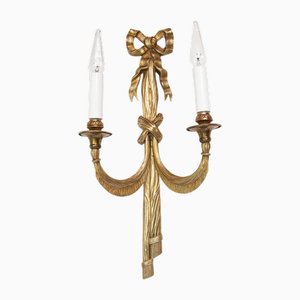 Grande Applique Murale Style Louis XVI en Bronze, France, 1950s