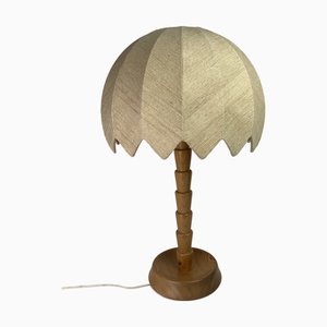 Lampe de Bureau Mushroom en Pin de Temde, Suisse, 1970s