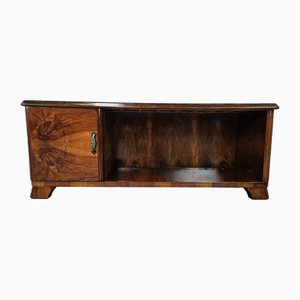 Toeletta Art Déco in noce con scomparto e anta, anni '40