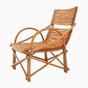 Vintage Bamboo Armchair, 20th Century