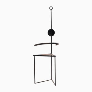 Chaise Sculpturale en Acier, 1980s