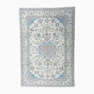 Hand-Knotted Nain Rug in Silk