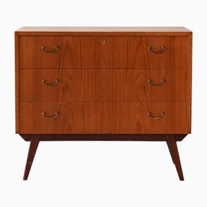Commode à Tiroirs Scandinave en Teck, 1950s