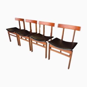 Chaises de Salle à Manger par Inger Klingenberg pour France & Søn / France & Daverkosen, Danemark, 1960s, Set de 4