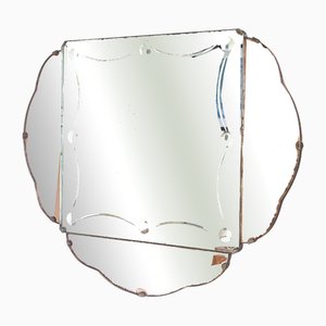 Art Deco Dual Bubble Mirror, 1940s