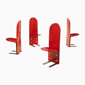 Chaises Pellicano par Luigi Saccardo pour Arrmet, 1975, Set de 4