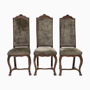 Chaises Louis XV Baroque, 18ème Siècle, Set de 3