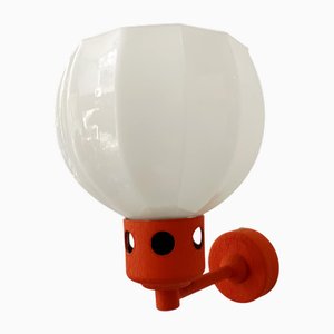 Space Age Orange Wall Lamp, 1970s