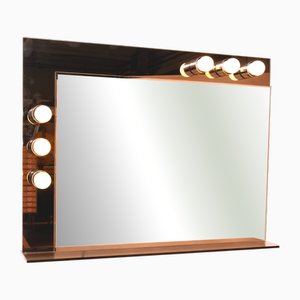 Vintage Bathroom Mirror with Lights, 1960s