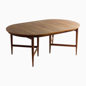 Oval Dining Table in Teak by Oswald Vermaercke for V-Form, Belgium, 1962