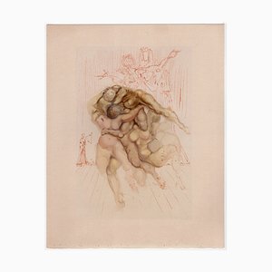 Salvador Dali, Wrathful Souls, 1964, Original Woodcut