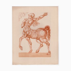Salvador Dali, Le Centaure, 1964, Gravure sur bois originale