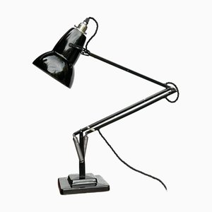 Schwarze Mid-Century Modell 1227 Anglepoise Tischlampe von Herbert Terry & Sons, 1930er