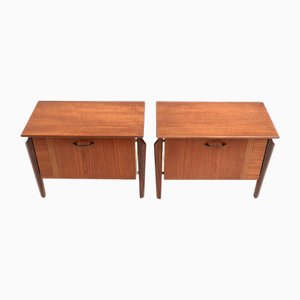 Vintage Bedside Tables by Louis Van Teeffelen for Wébé, 1960s, Set of 2
