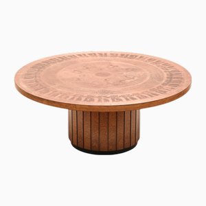 Vintage Brutalist Coffee Table by VAD Trævarefabrik, 1970s