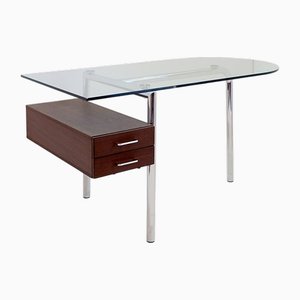 Bureau en Verre Mirto Zocca attribué à Tisettanta Halifax, 1980s