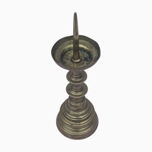 Bronze Church Candlesticks from the Parish of Schulen, 17th Century, Set of 3