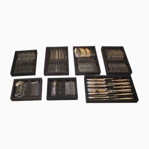 Louis XV Style Cutlery Service by François Frionnet, 1940s, Set of 84