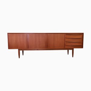Teak Sideboard with Bar Cabinet by Bernhard Pedersen for Bernhard Pedersen & Søn, 1960s