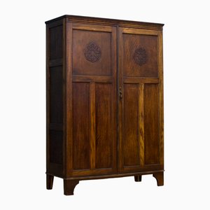 Armoire Compacte Art Déco Vintage en Chêne, 1930s