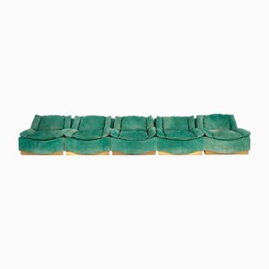 Fauteuils Stropccio par Luciano Frigerio pour Frigerio di Desio, 1975, Set de 5