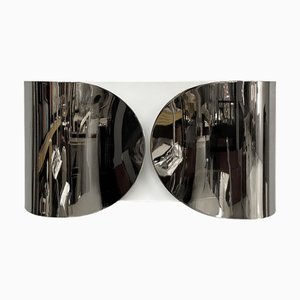 Mid-Century Modern Italian Steel Wall Lamp by Scarpa for Flos, 1960s