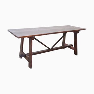 Table Antique en Bois de Chêne, 1800s