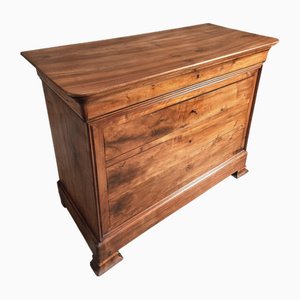 Commode à Tiroirs Style Louis Philippe Antique en Noyer, France, 1890s