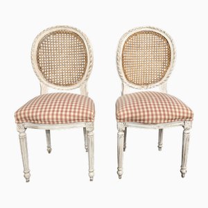 French Bergere Side Chairs, 1910s, Set of 2