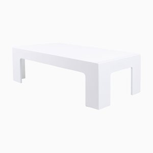 Table Basse Rectangulaire Space Age Blanche de Artifort, 1970s