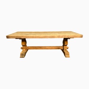 Grande Table de Salle à Manger en Chêne, France, 1920s