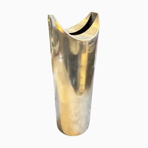 Vase Sculptural en Plaqué Argent par Lino Sabattini, 1970s