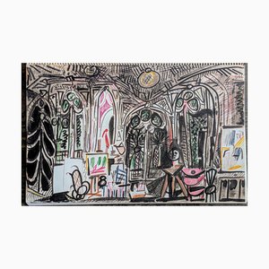 Pablo Picasso, Portrait, Original Photoengraving, 1956