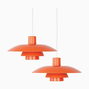 Lampes PH 4/3 Vintage par Poul Henningsen pour Louis Poulsen, Danemark, 1966, Set de 2