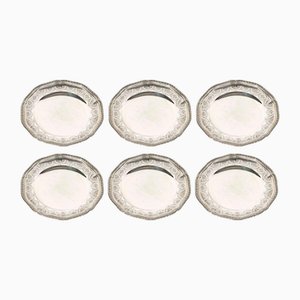 Assiettes Elysée en Argent de Puiforcat, 1880, Set de 6