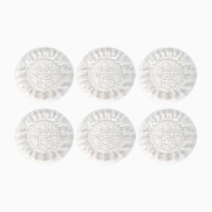 Assiettes Gui en Cristal de Lalique, 1921, Set de 6