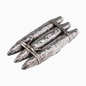 Antique American Silver Cigar Case, 1880