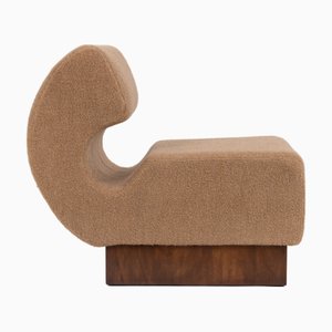 Poltrona Mid-Century in bouclè di cashmere di Shumacher, Italia, anni '70