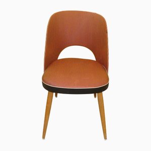 Chaise Cocktail Rayée Rouge, 1960s