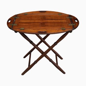 Vassoio da maggiordomo pieghevole in mogano, Georgia, inizio XIX secolo