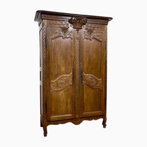 Oak Wardrobe, Normandy, France, 19th Century