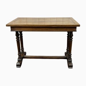 Table de Bureau en Noyer et Chêne, 19ème Siècle