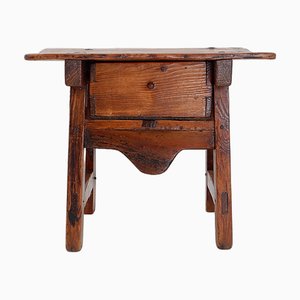 Table d'Appoint ou de Chevet en Châtaigner, Espagne, 18ème Siècle