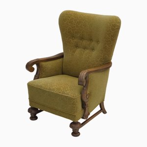 Fauteuil Vintage à Dossier Haut, Danemark, 1960s