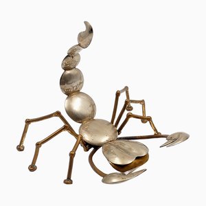 Scorpion en Laiton et Métal, 1970s