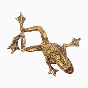 Vintage Brass Frog, 1960s