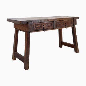 Console en Chêne, Espagne, 18ème Siècle