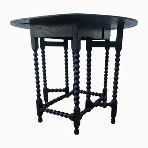 Table Antique avec Pieds Torsadés en Orge, Angleterre, 1900s